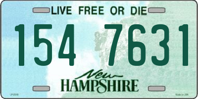 NH license plate 1547631