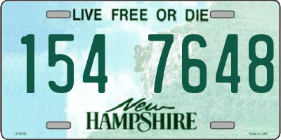 NH license plate 1547648