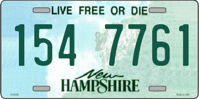 NH license plate 1547761
