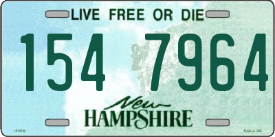NH license plate 1547964