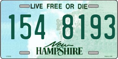 NH license plate 1548193