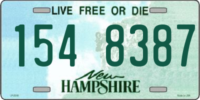 NH license plate 1548387
