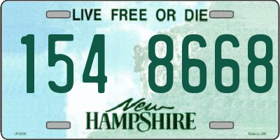 NH license plate 1548668