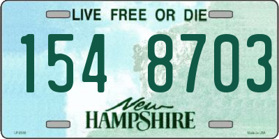 NH license plate 1548703