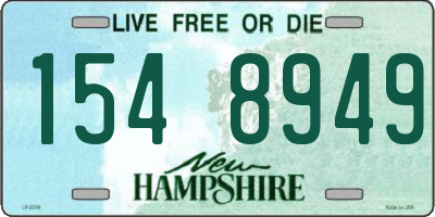 NH license plate 1548949