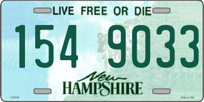 NH license plate 1549033
