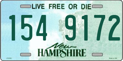 NH license plate 1549172