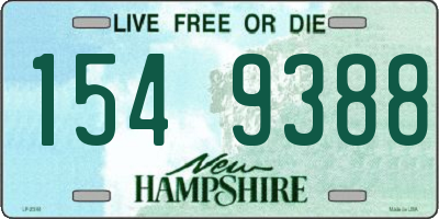 NH license plate 1549388