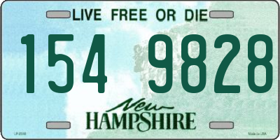 NH license plate 1549828
