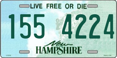 NH license plate 1554224