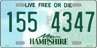 NH license plate 1554347