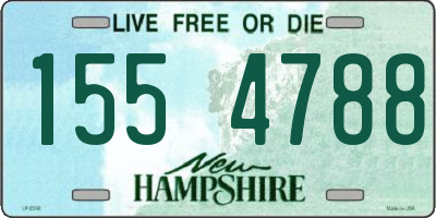 NH license plate 1554788