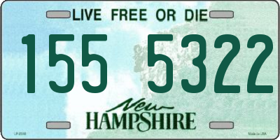 NH license plate 1555322