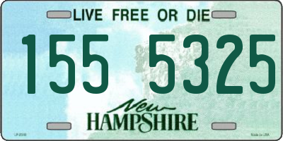 NH license plate 1555325