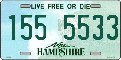 NH license plate 1555533