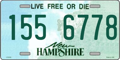 NH license plate 1556778