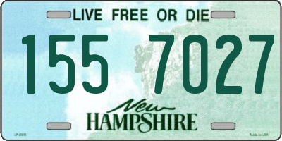 NH license plate 1557027