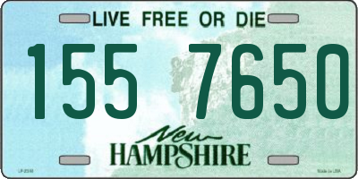 NH license plate 1557650