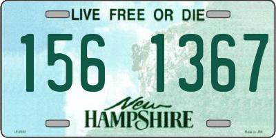NH license plate 1561367