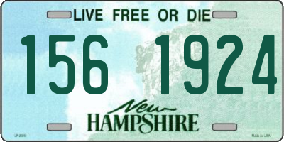 NH license plate 1561924