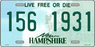 NH license plate 1561931