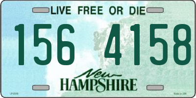 NH license plate 1564158