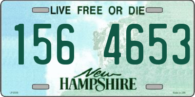 NH license plate 1564653