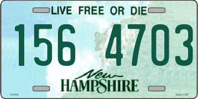 NH license plate 1564703