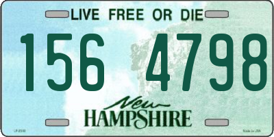 NH license plate 1564798