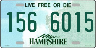 NH license plate 1566015