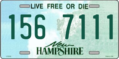 NH license plate 1567111