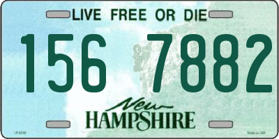 NH license plate 1567882