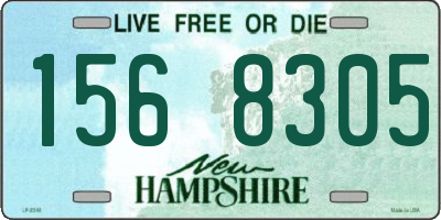 NH license plate 1568305