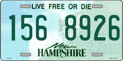 NH license plate 1568926