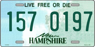 NH license plate 1570197