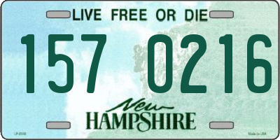 NH license plate 1570216