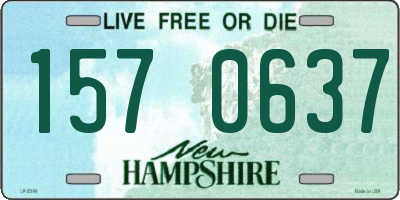 NH license plate 1570637
