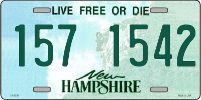 NH license plate 1571542