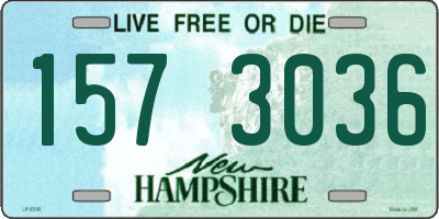 NH license plate 1573036
