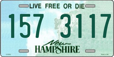 NH license plate 1573117