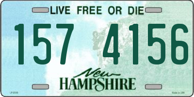 NH license plate 1574156