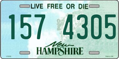NH license plate 1574305