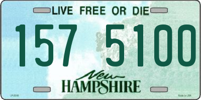 NH license plate 1575100