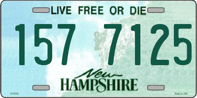 NH license plate 1577125