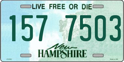 NH license plate 1577503