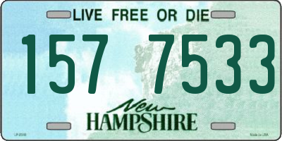 NH license plate 1577533