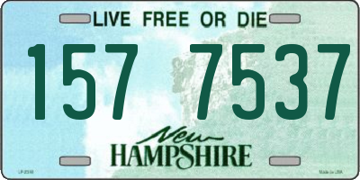 NH license plate 1577537