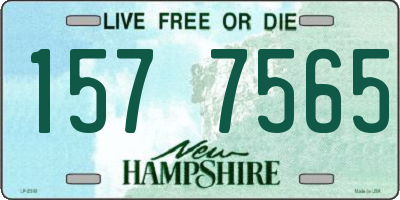 NH license plate 1577565