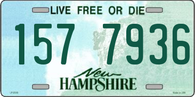 NH license plate 1577936