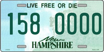 NH license plate 1580000